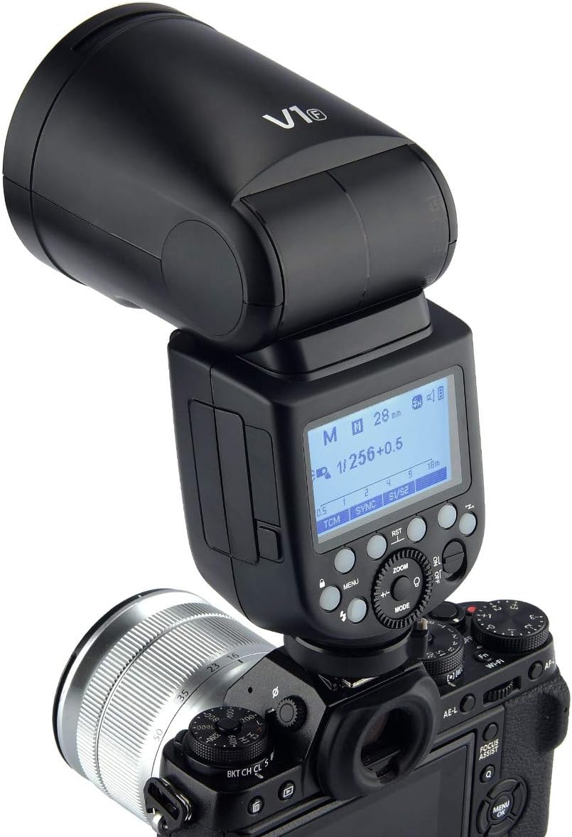 売り値下 GODOX V1F カメラフラッシュ ストロボ ラウンドヘッド 富士